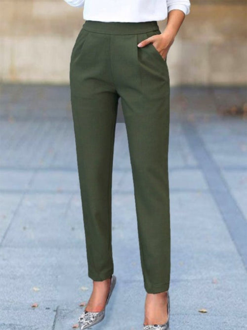 Women Plain Ankle Pants Pants Casual Spring/Fall Trousers