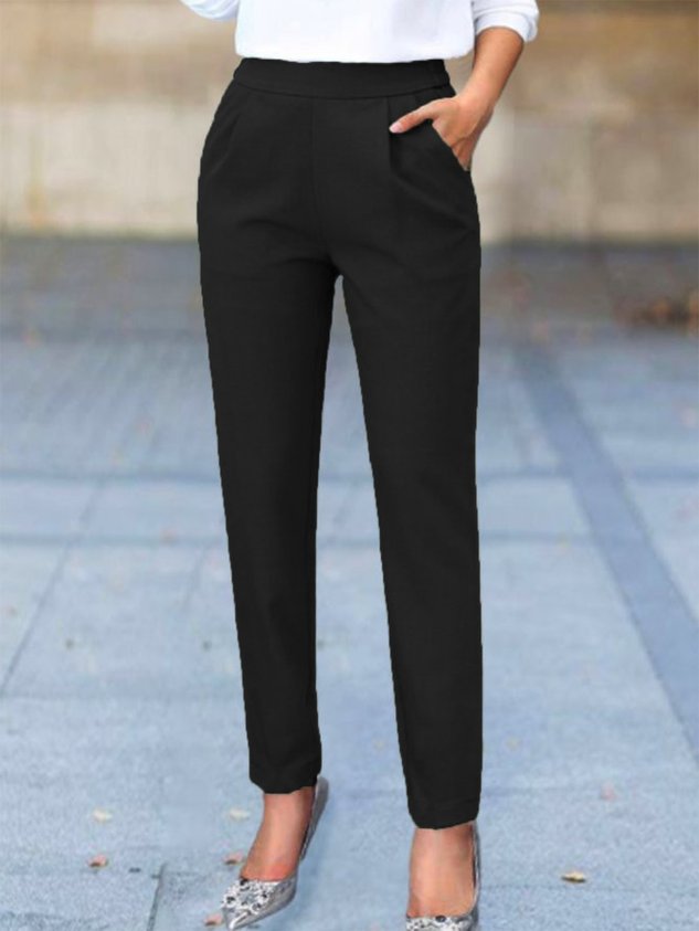 Women Plain Ankle Pants Pants Casual Spring/Fall Trousers